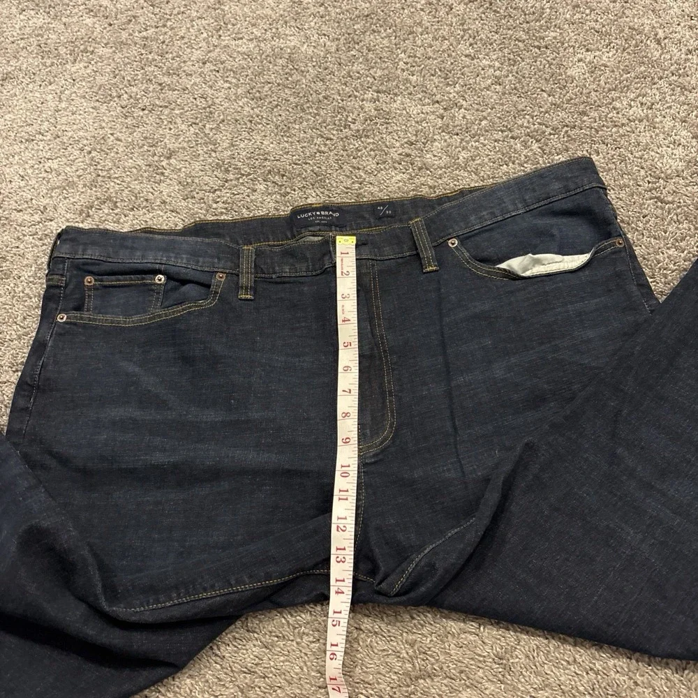 Lucky Brand Athletic Fit Blue Jeans Mens 48x30 Dark Wash Stretch Big Stretch